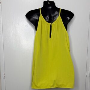Banana Republic Yellow Lime Halter Cami Women Top Size M